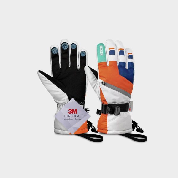 JEKOSEN Ski Gloves Waterproof Touchscreen Snowboard Gloves Winter Keep Warm Gloves - Imagen 4