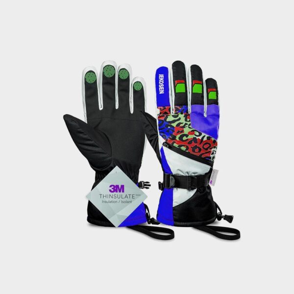 JEKOSEN Ski Gloves Waterproof Touchscreen Snowboard Gloves Winter Keep Warm Gloves - Imagen 3
