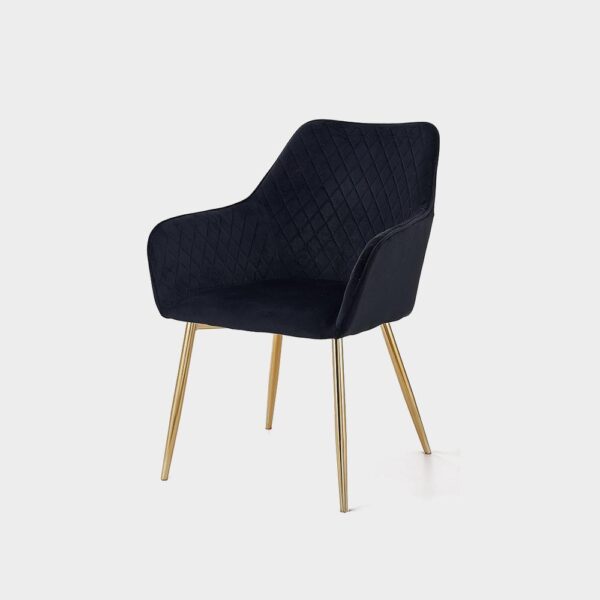 Angela Luxury Modern Restaurant Dining Chair Nordic Upholstered Fabric Velvet - Imagen 6