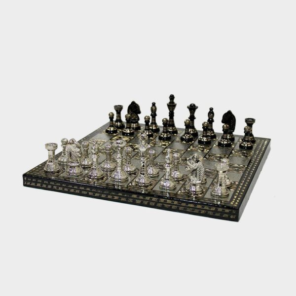StoneKraft Collectible Brass Board Chess Game Board Set With 100% Brass Pieces Chessmen Coins - Imagen 4